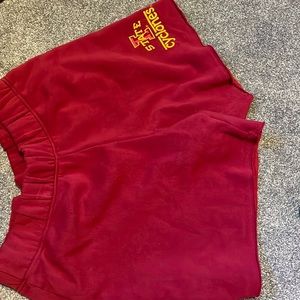 red iowa state shorts size medium